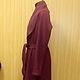 A light coat of loden clothes cardigan - Beet. Coats. AVS -dressshop. My Livemaster. Фото №4