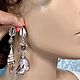 Серьги с друзой агата и ракушкой. Серьги классические. Elena Moonlight Jewelry. Ярмарка Мастеров.  Фото №4