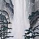 Бушующий водопад в скалах. Картины. Картины Арт Вселенная. Ярмарка Мастеров.  Фото №6