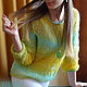 To better visualize the model, click on the photo CUTE-KNIT NAT Onipchenko Fair masters to Buy spring jumper knitted
