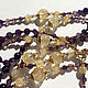 Long necklace of amethyst and citrine. Necklace. Stoneshine. My Livemaster. Фото №6