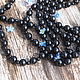 Necklace tehnicka of black glass, vintage. Vintage necklace. Godsend vintage. Online shopping on My Livemaster.  Фото №2