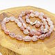 Strawberry Quartz Beads 47 cm. Bead bracelet. Selberiya shop. My Livemaster. Фото №5