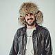 Raccoon fur and leather hat for men. Caps. Forestfox. Family Fur Atelier. Online shopping on My Livemaster.  Фото №2