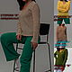 100% lino . Puente ' pistas de Fang'. Jumpers. Exclusive linen jersey from Elena. Интернет-магазин Ярмарка Мастеров.  Фото №2