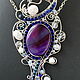 Absolutely Magnificent pendant (variant with purple agate). Necklace. color of magic. My Livemaster. Фото №5