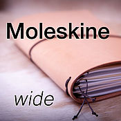 Канцелярские товары handmade. Livemaster - original item Leather notebook with Moleskin notebooks (21*13cm) for 4-6 notebooks. Handmade.
