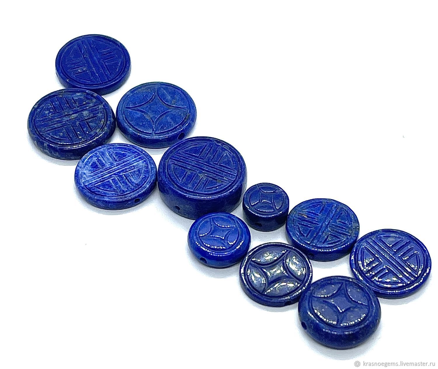 Лазурит натуральный в огранке камнерезка, цветок, крест в интернет ...