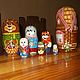 Russian dolls 'Teremok' painting on wood. Dolls1. Original painted Souvenirs and gift. My Livemaster. Фото №5