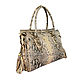 A chic ROSETTA python leather bag. Classic Bag. Exotic Workshop Python Fashion. Online shopping on My Livemaster.  Фото №2