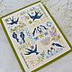 Handmade cross-stitch 'Swallows' panel, Pictures, Ekaterinburg,  Фото №1