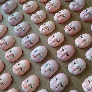 Материалы для творчества ручной работы. Ярмарка Мастеров - ручная работа Лица для ватной игрушки или тедди "Карапуз" с улыбкой и без. Handmade.