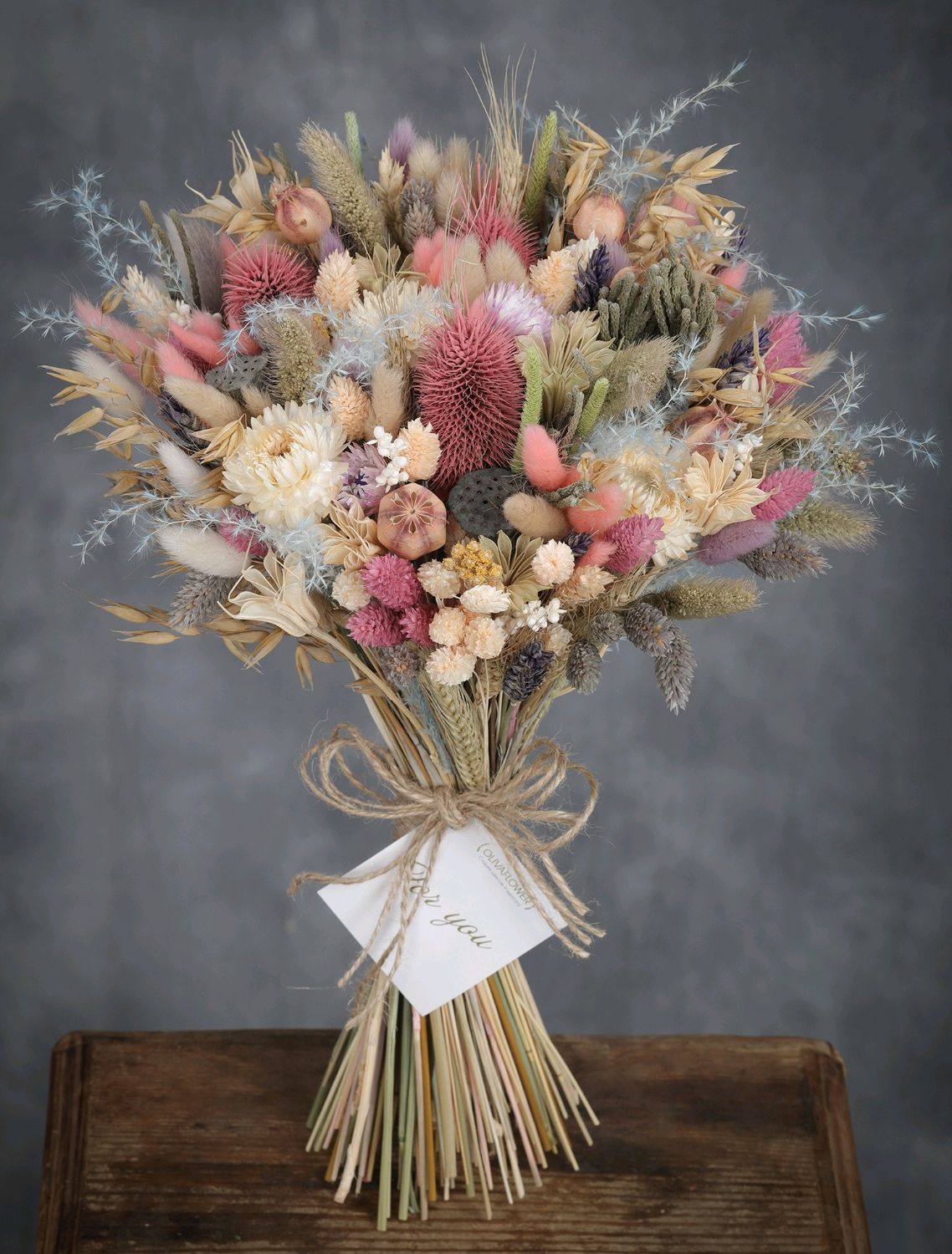 Сухие цветы купить для букета купить подставки для цветов в интернет магазине