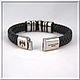Order Women's leather bracelet No. 5 accessories steel 316L. atelier666. Livemaster. . Regaliz bracelet Фото №3