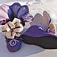 Order Slippers felted home 'Pearl Lily'. wool gifts. Livemaster. . Slippers Фото №3