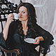 "Романтичное утро" - Длинный шифоновый пеньюар. Халаты. Madame_lavender. Интернет-магазин Ярмарка Мастеров.  Фото №2