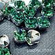 Erinite/Silver,  Шатоны ss12 (3мм), Preciosa , 10 шт, Кристаллы, Москва,  Фото №1