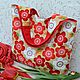 Сумка "Red flowers"  Коттон Хлопок, Классическая сумка, Бердичев,  Фото №1