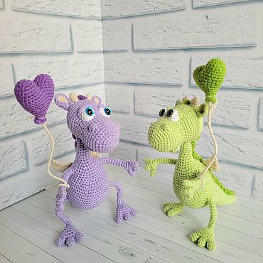 Куклы и игрушки ручной работы. Ярмарка Мастеров - ручная работа Вязаная игрушка Дракончик. Handmade.