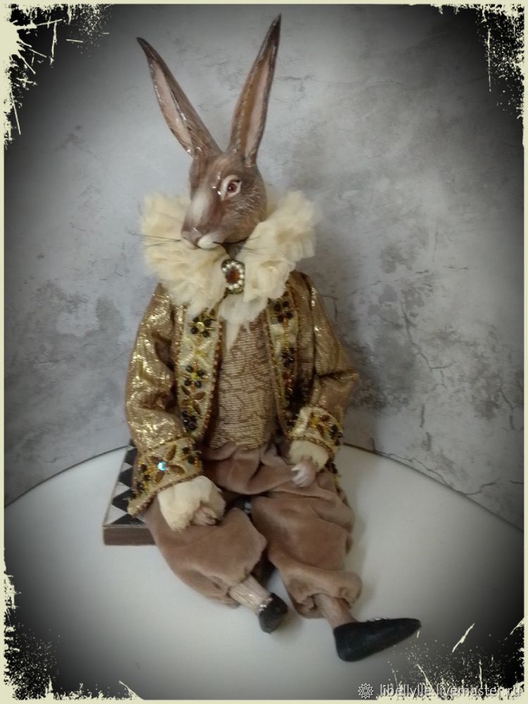  Кролик Эдвард, Интерьерная кукла, Магнитогорск,  Фото №1