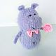 Knitted Hippo toy handmade gift Hippo. Stuffed Toys. milota-ot-dushi (milota-ot-dushi). Online shopping on My Livemaster.  Фото №2