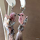 Dancing birds earrings'. Miniature birds. Tassel earrings. Coffeelena. My Livemaster. Фото №5