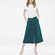 Culottes trousers made of 100% linen. Pantaloons. LINEN & SILVER ( LEN i SEREBRO ). Интернет-магазин Ярмарка Мастеров.  Фото №2