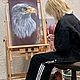 «Орел» Картина маслом. Картины. Елена .картины в стиле ню.(от приличных до неприличных). Ярмарка Мастеров.  Фото №5