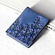 Blue Leather Card Wallet - Card Holder, Business card holders, Ivanovo,  Фото №1