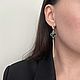 Заказать Серьги с клевером и цепочками. Kuznetsova Jewels • Украшения ручной работы. Ярмарка Мастеров. . Серьги классические Фото №3