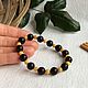 Order Bracelets of Baltic amber, color is cherry unpolished. Mark Amberstein, sale amber products. Livemaster. . Bead bracelet Фото №3
