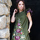 Exclusivo vestido con bordados artesanales 'el Corro de colores', Dresses, Vinnitsa,  Фото №1