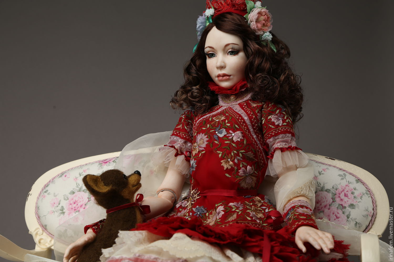 Большая шарнирная кукла Любовь 73 см.