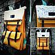 Рюкзак кожаный с каракулем  43х29х8, Рюкзаки, Москва,  Фото №1