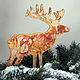 Author's interior toy 'Forest deer', Figurine, Moscow,  Фото №1