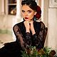 -35%Серьги"Black Queen"в стиле DG. Серьги классические. Oksana Prince. Ярмарка Мастеров.  Фото №4