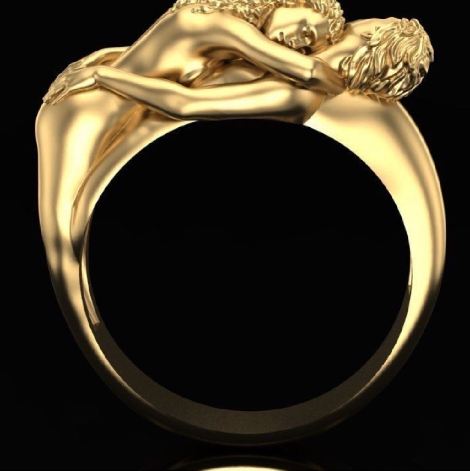 Оригинальные женские кольца из золота