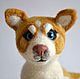 The toy is made of wool puppy Husky, Felted Toy, Zelenograd,  Фото №1