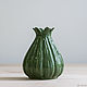 Ваза "Melon Emerald M" 0.6 л. Вазы. Hill & Mill. Интернет-магазин Ярмарка Мастеров.  Фото №2