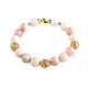 Order Opal bracelet, Gold bracelet with Stone, Pink opal bracelet. Irina Moro. Livemaster. . Bead bracelet Фото №3