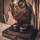Сова из металла, Steampunk сувенир. Скульптуры. Art-56. Интернет-магазин Ярмарка Мастеров.  Фото №2