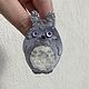  Брошь Тоторо Аниме вышитая. Брошь-булавка. BerryBrooch. Ярмарка Мастеров.  Фото №5