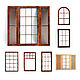 Windows for Dollhouse, rumbox 1:6 (Barbie), 1:4 MSD, 1:3 SD, etc, Roomboxes, St. Petersburg,  Фото №1