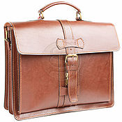 Сумки и аксессуары handmade. Livemaster - original item Men`s leather briefcase Premier red. Handmade.