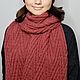 Шарф "Ёлочка". Шарфы. Нина Ким вязанные аксессуары. Ярмарка Мастеров.  Фото №4