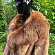 Шуба из натурального меха норки с пушистым воротником из лисы. Пальто. Stylish mink. Ярмарка Мастеров.  Фото №6