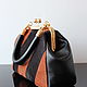 Bag with clasp: Bag women's genuine leather. Clasp Bag. Olga'SLuxuryCreation. Online shopping on My Livemaster.  Фото №2