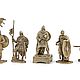 Soldiers figurines, knights, brass, 7-8 cm. Figurine. Master Lihman. My Livemaster. Фото №5
