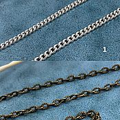 Материалы для творчества handmade. Livemaster - original item Chain with lock textured 47 cm. color bronze. Handmade.