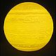 Шар ночник Юпитер 14 см (Желтый+Белый), Ночники, Москва,  Фото №1